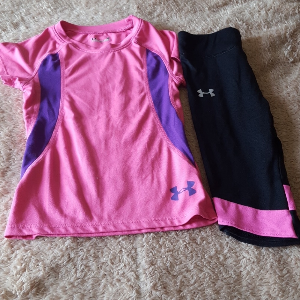 Girls 3t/4t Under Armour outfit EUC!